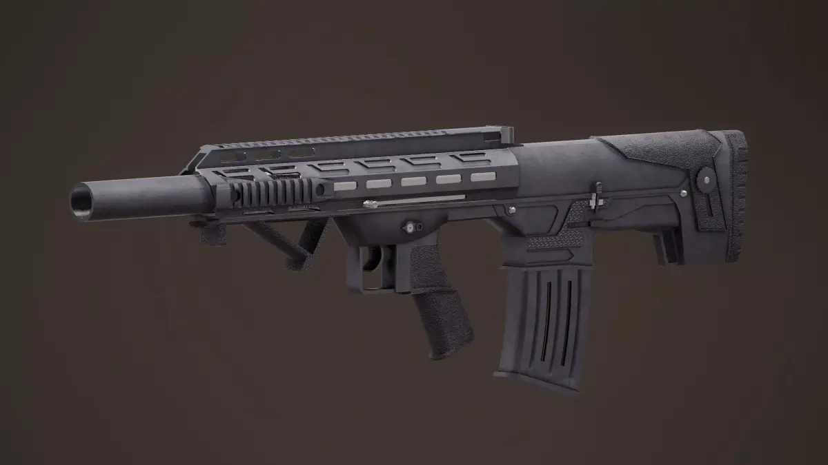 Panzer Arms BP12 Rigged PBR Low-poly 3D model