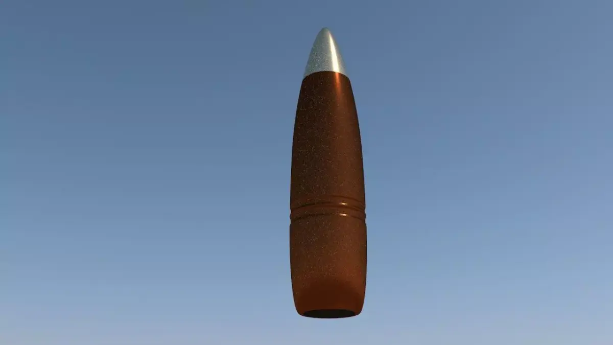 50cal bullet 3D model