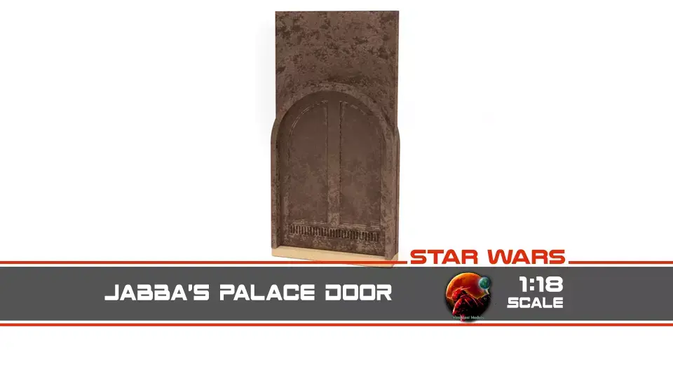 Jabbas Palace Door 1-18 Scale Kenner Hasbro 3D print model
