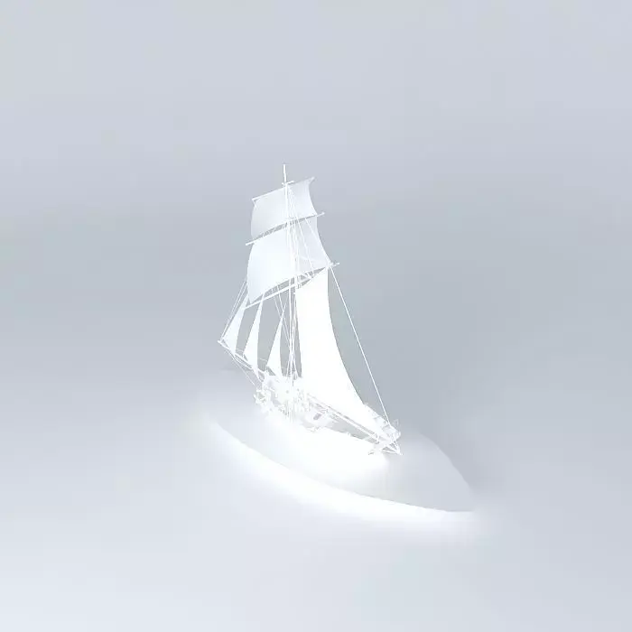 Cutter based on HMS Aldebaran Free 3D model