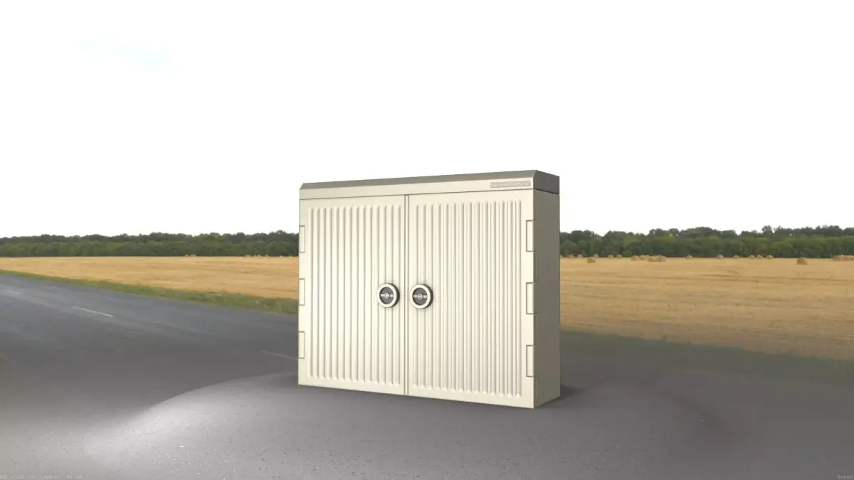Electrical Distribution Cabinet 151 Low-poly 3D model