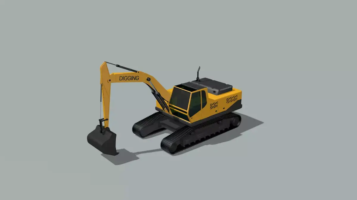 excavator 3D model get