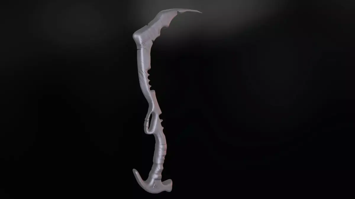 Machete Low Poly No UV Low-poly 3D model