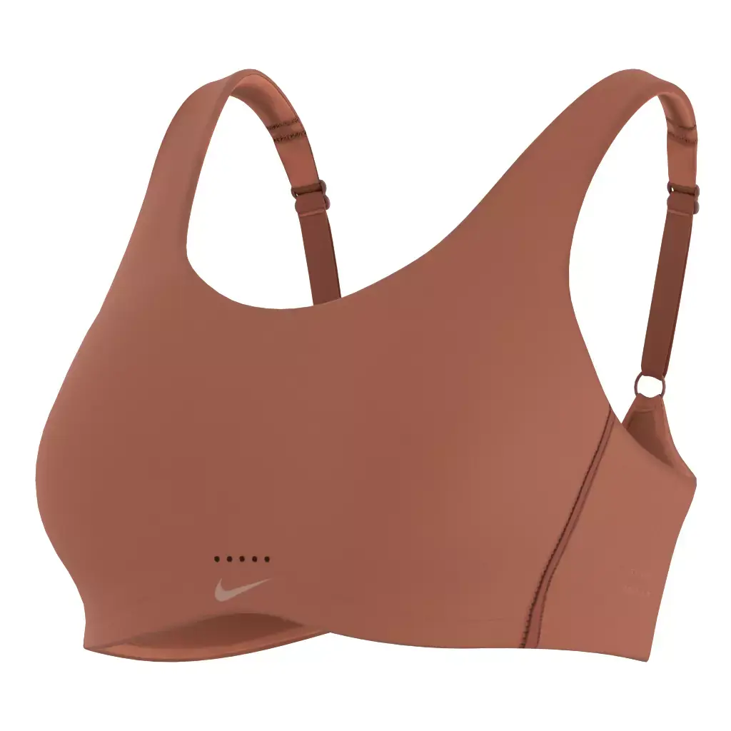 Nike Dri-Fit Alate Coverage Sports Training Bra Brown Low-poly 3D model