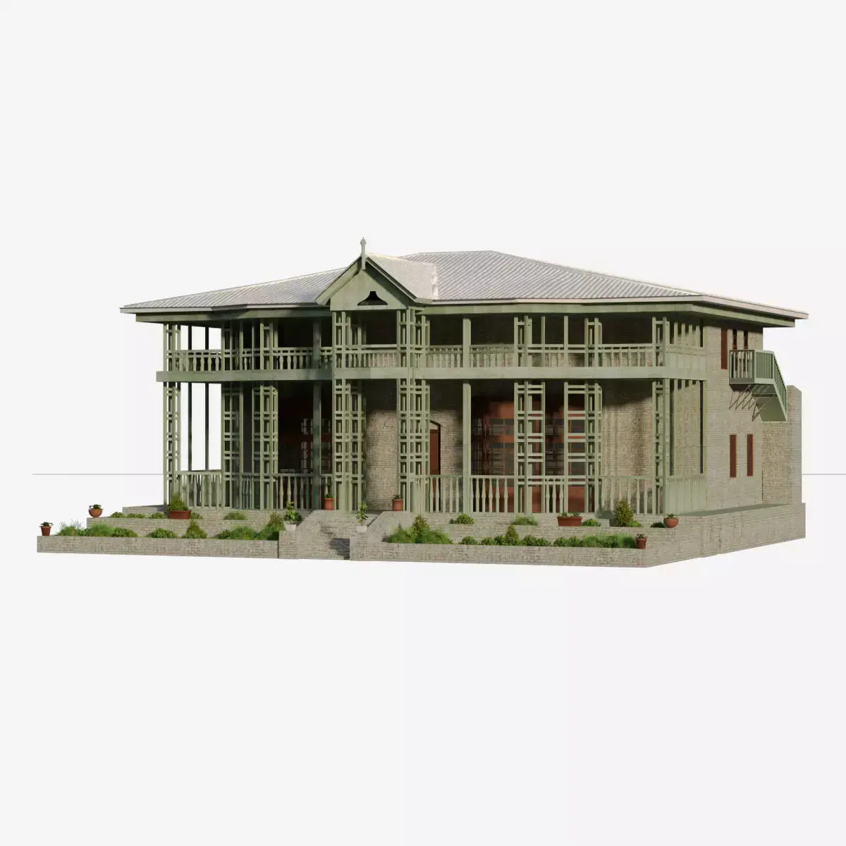 ZIARAT RESIDENCY Pakistann Monument 3D model