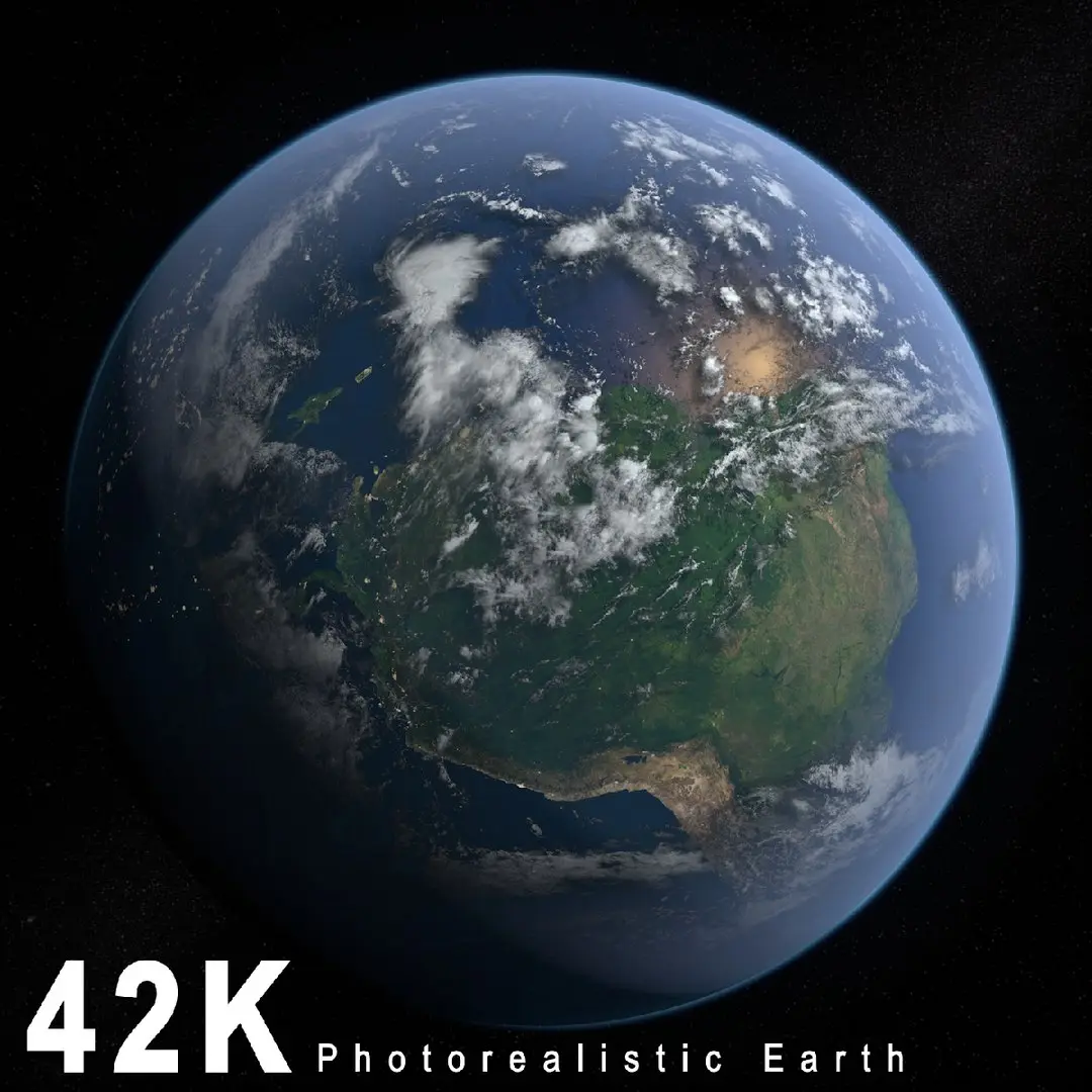 Planet Earth 42K 3D model
