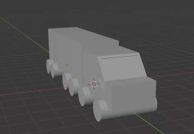 Truck for the freedom convoy 2022 Free low-poly 3D model