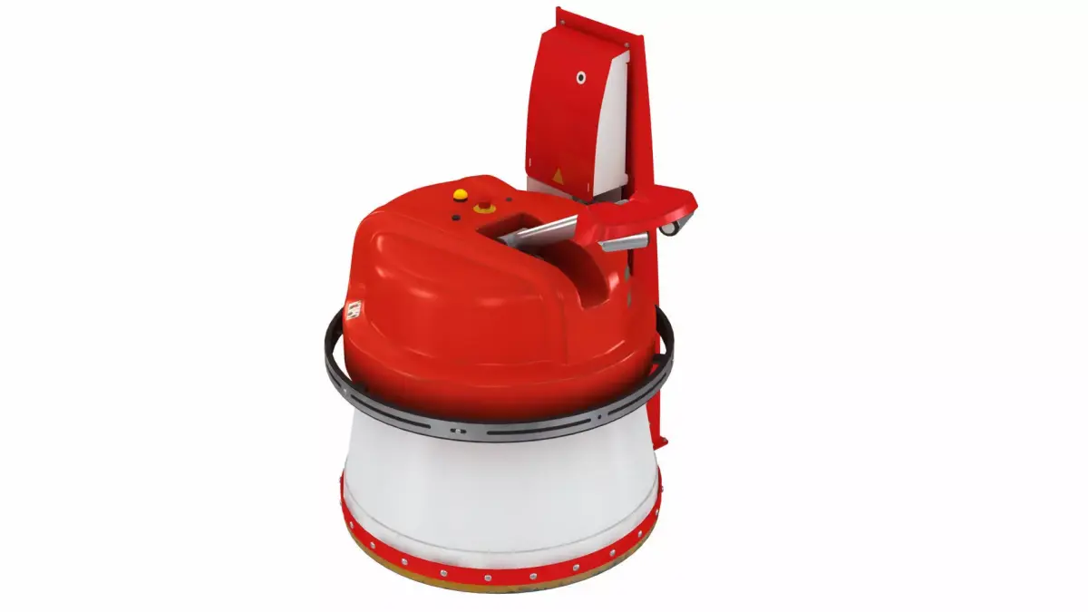 Farm Feed Pusher Robot Machine Low-poly 3D model