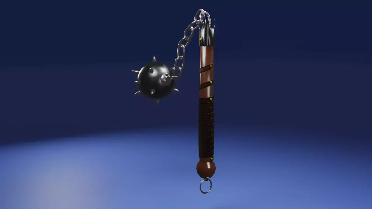 Morgenstern 3D model pen with chain 3D model