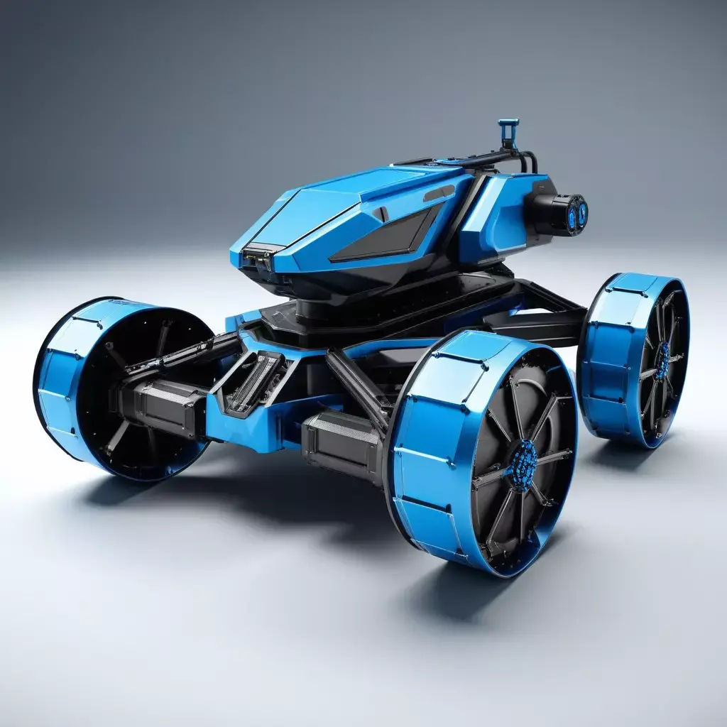 SciFi Planetary Rover Vehicle 3D model