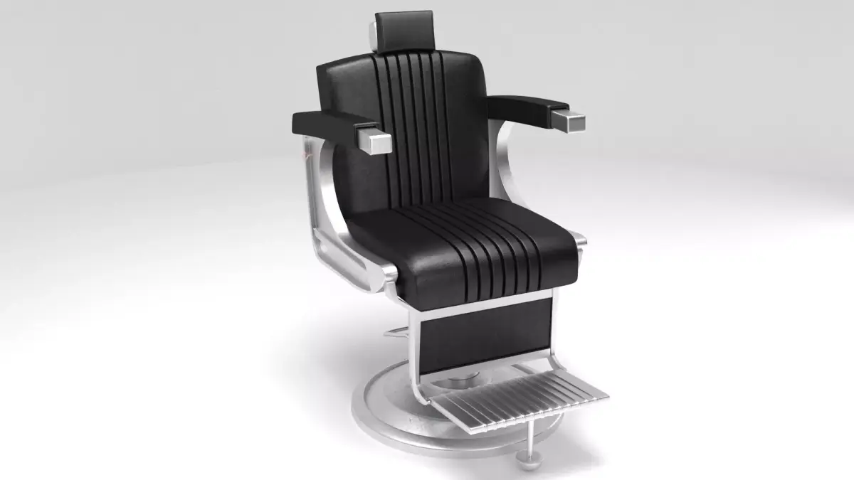 salon chair 3d model Low-poly 3D model