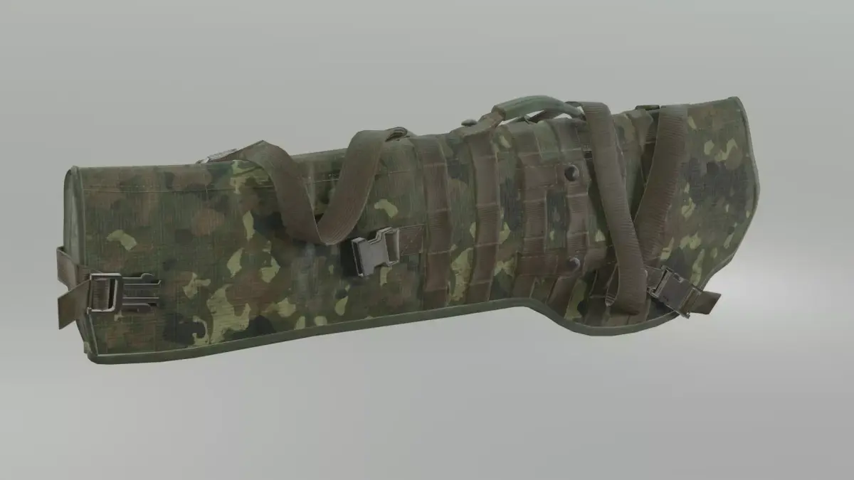 Rifle scabbard Holster Bag Low-poly 3D model