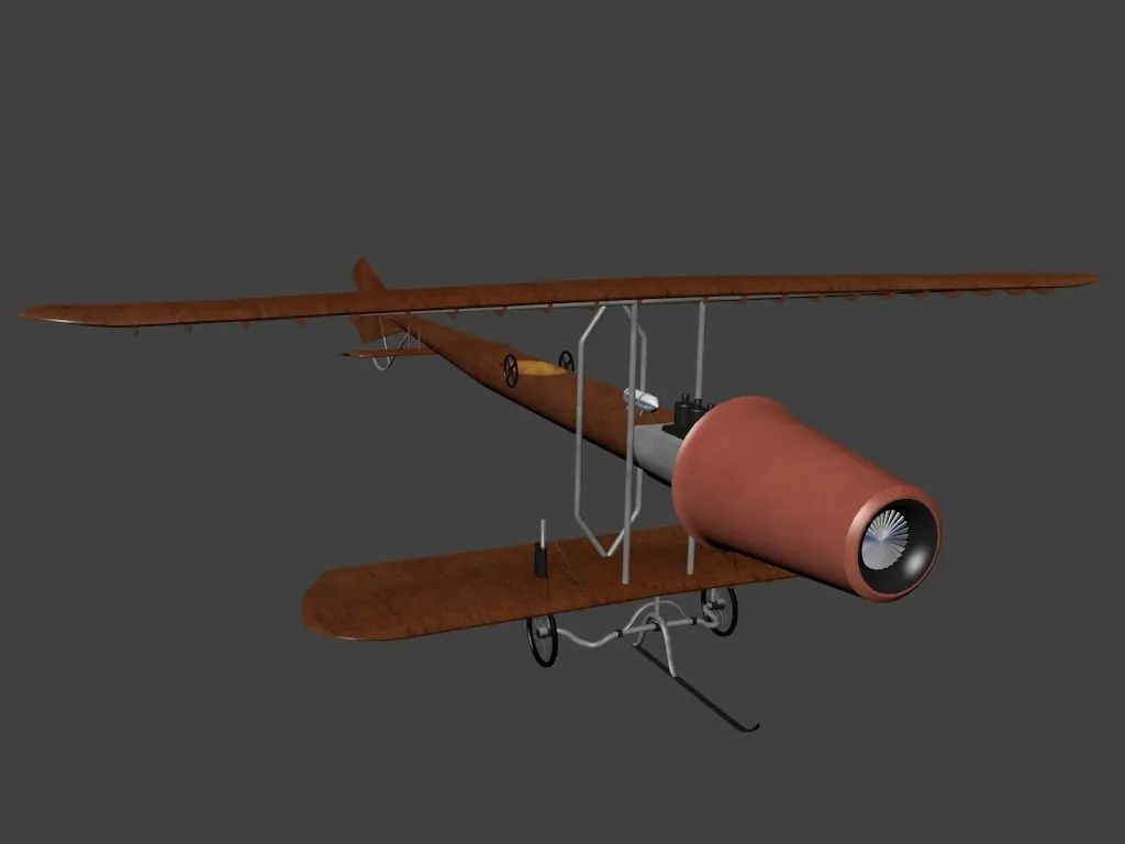 Coanda 1910 Low-poly 3D model