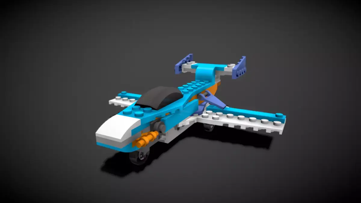 Lego Propeller Plane 3D model
