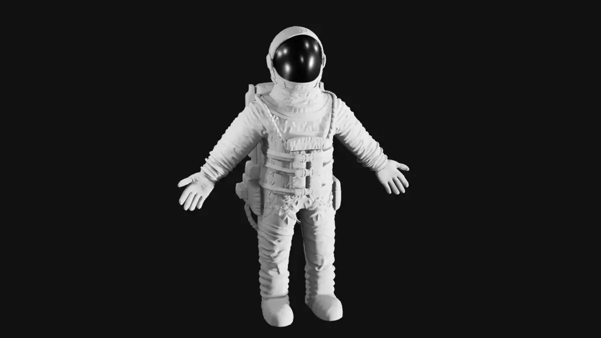 Astronaut 3D model 2