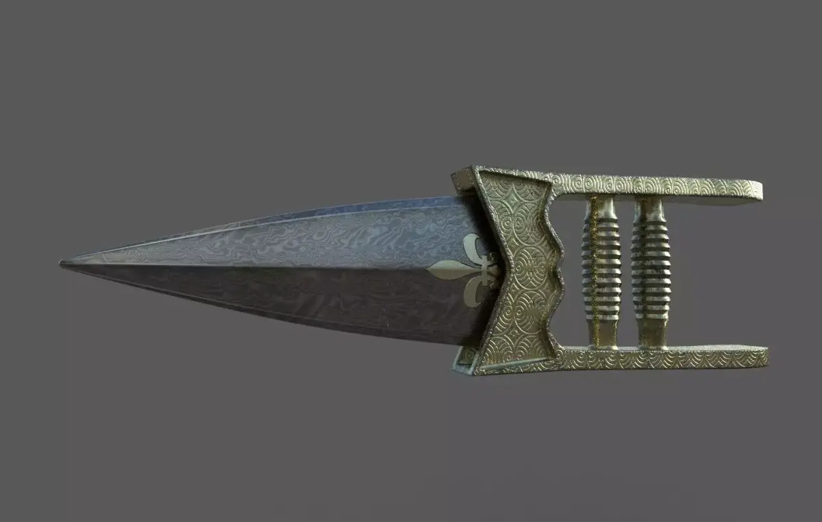 katar belt buckle 3D model