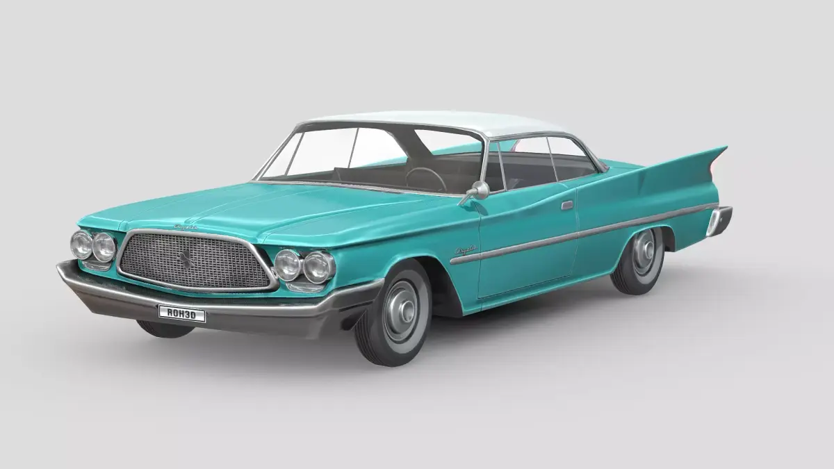 Chrysler Saratoga 1960 Free low-poly 3D model
