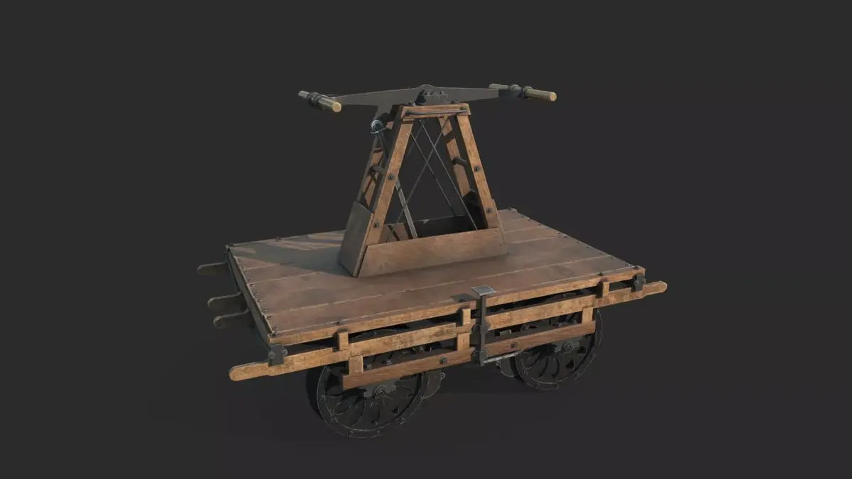 Human-powered track vehicle 3D model