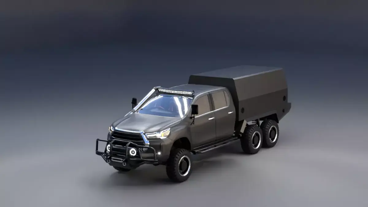 6x6 Off Road Utility Truck Camper Expedition Vehicle 3D Model 3D model