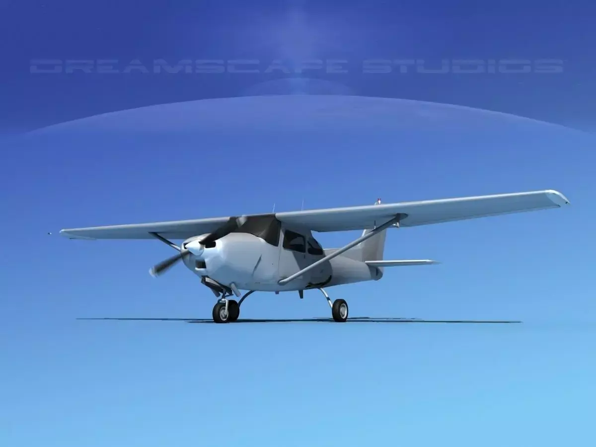 Cessna 172RG Cutlass Bare Metal 3D model