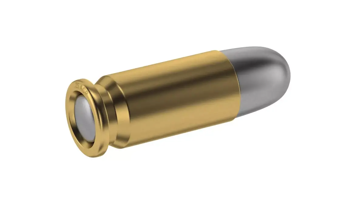 Bullet 25 ACP Low-poly 3D model