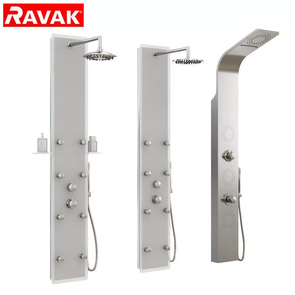 Hydromassage shower panels Ravak set 03 3D model