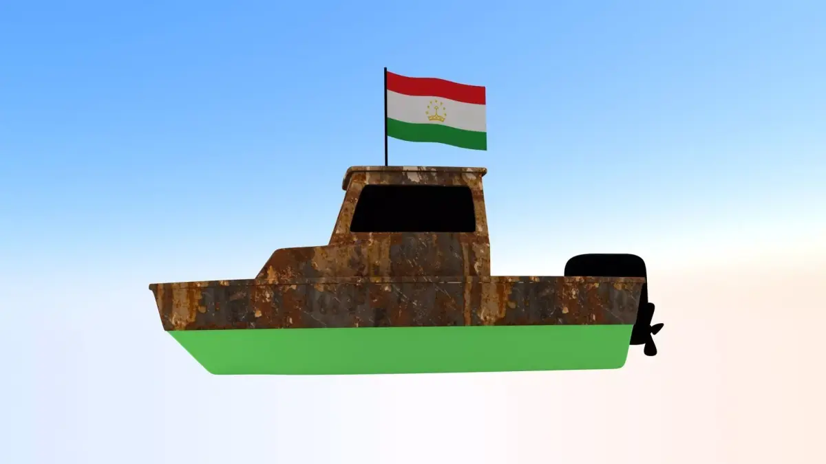 Tajikistan Fishing Boat 3D model
