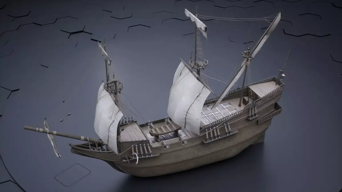 Sailing ship 3D model get