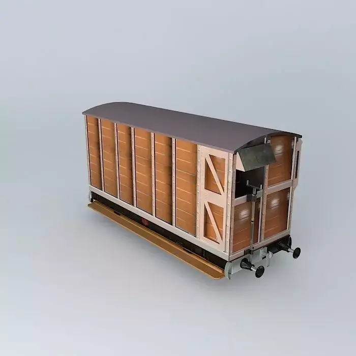 Eco Rail N/Gauge TALYLLYN Brake Van Old Steam Days Free 3D model