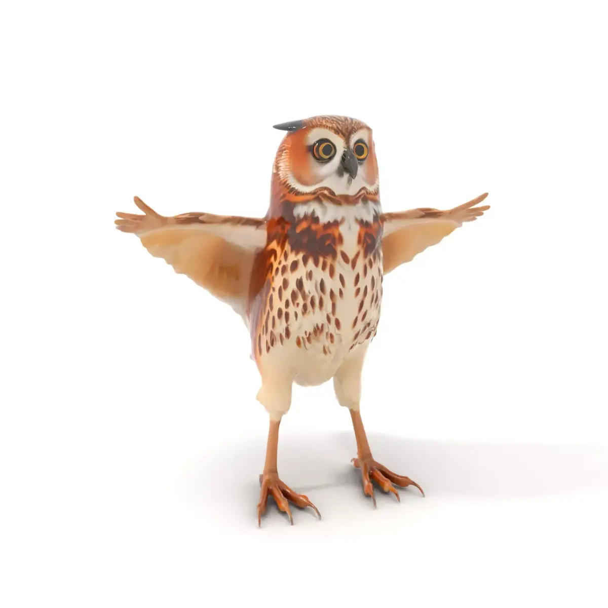 Spotted Owl Animation model pack Low-poly 3D model