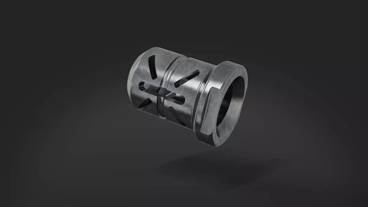 muzzle brake  mini double 3D model