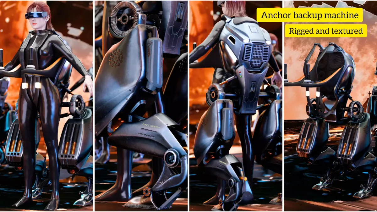 anchor backup machine 3D model