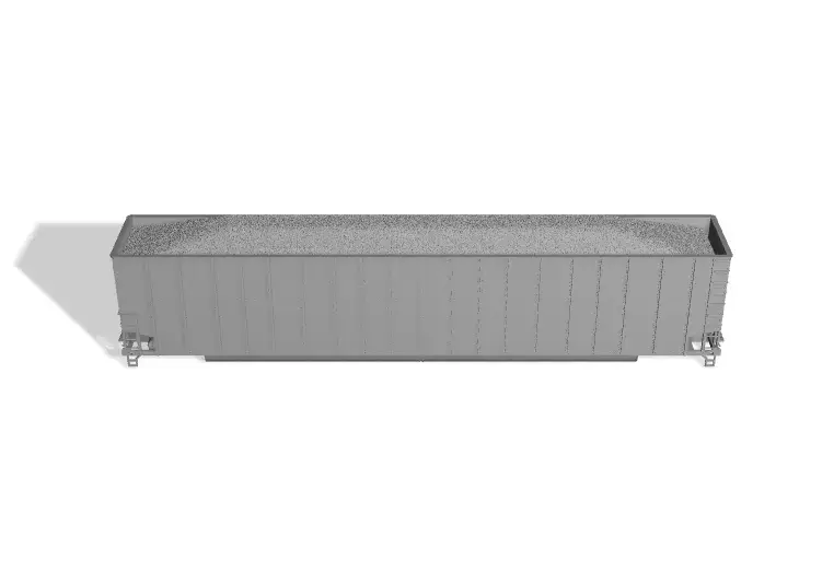 HO 8200 Cubic Foot Hi Capacity Woodchip Hopper Woodchip Load 3D print model