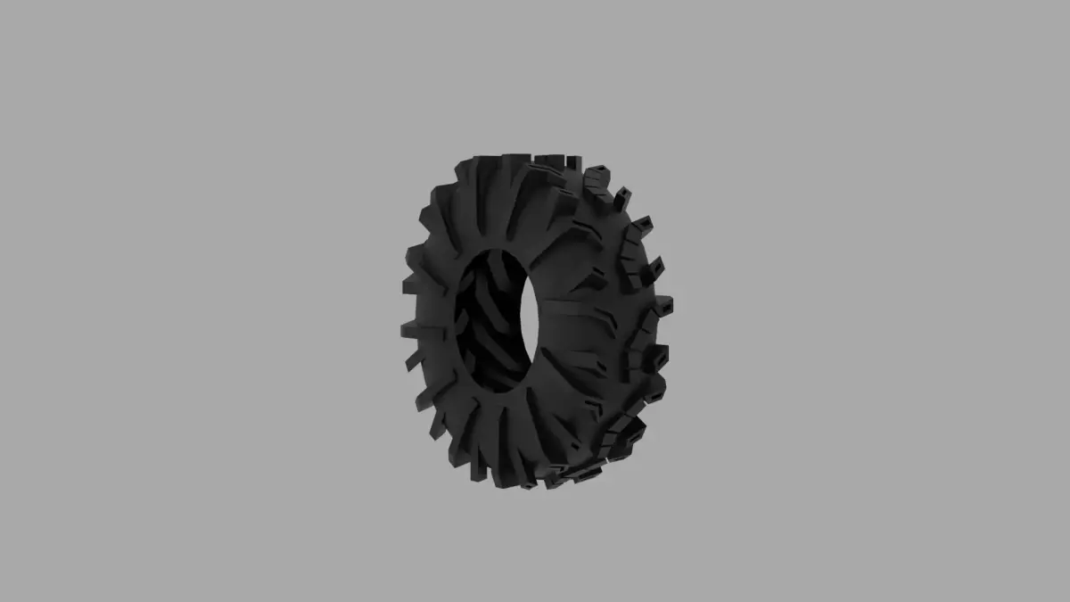 Super ATV Terminator ATV tire Low-poly 3D model