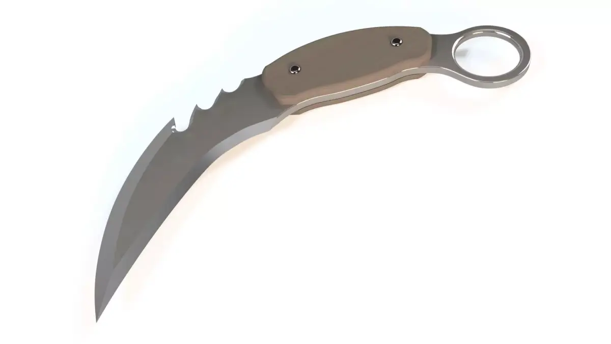 WARRIOR KNIFE Low-poly 3D model