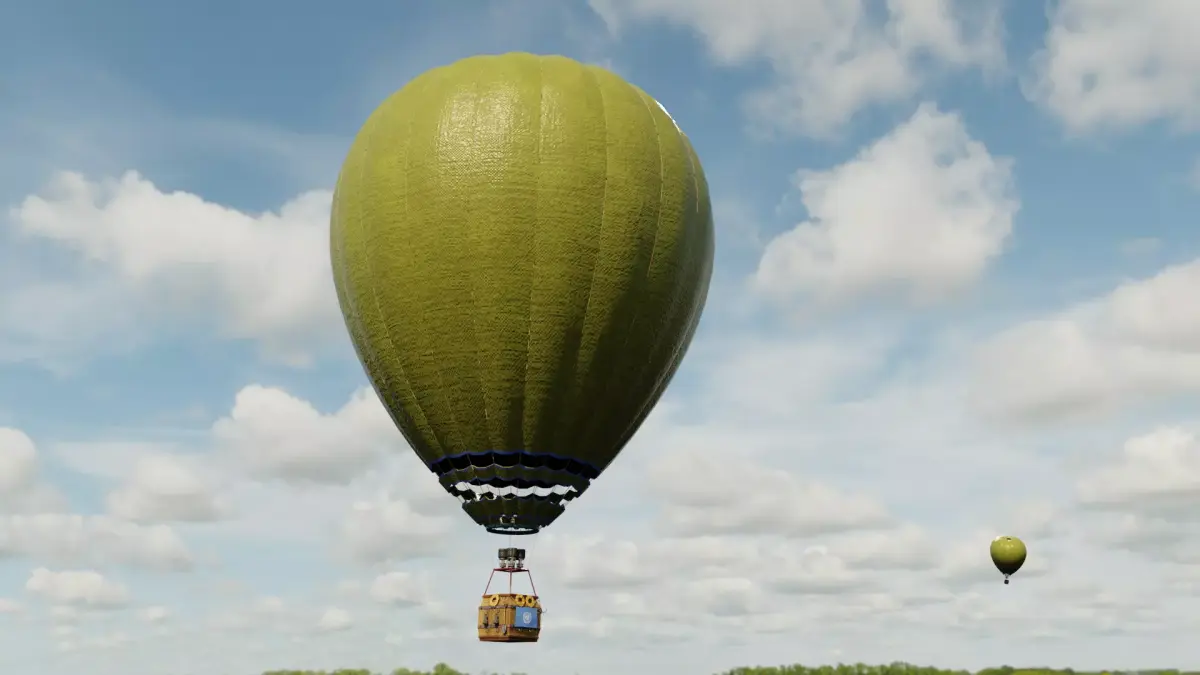 Hot air balloon 3D model shop