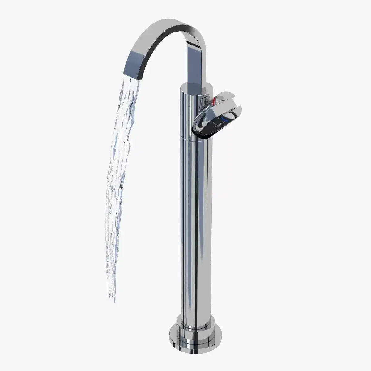 Bristan Chill Floor Mounted Bath Filler 3D model