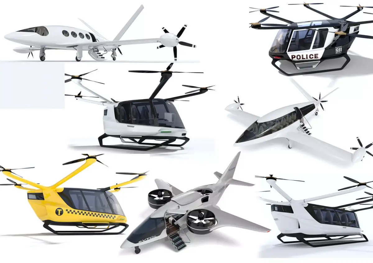 Aircraft Collection drone flying in air 