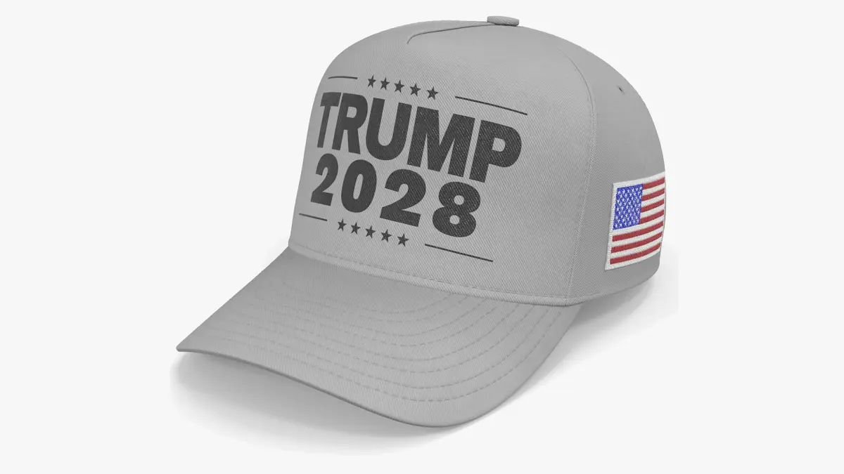 Trump 2028 Gray Cap 3D model