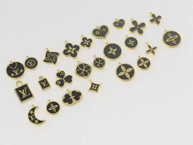  collection symbol 25 part big and small 3D print model