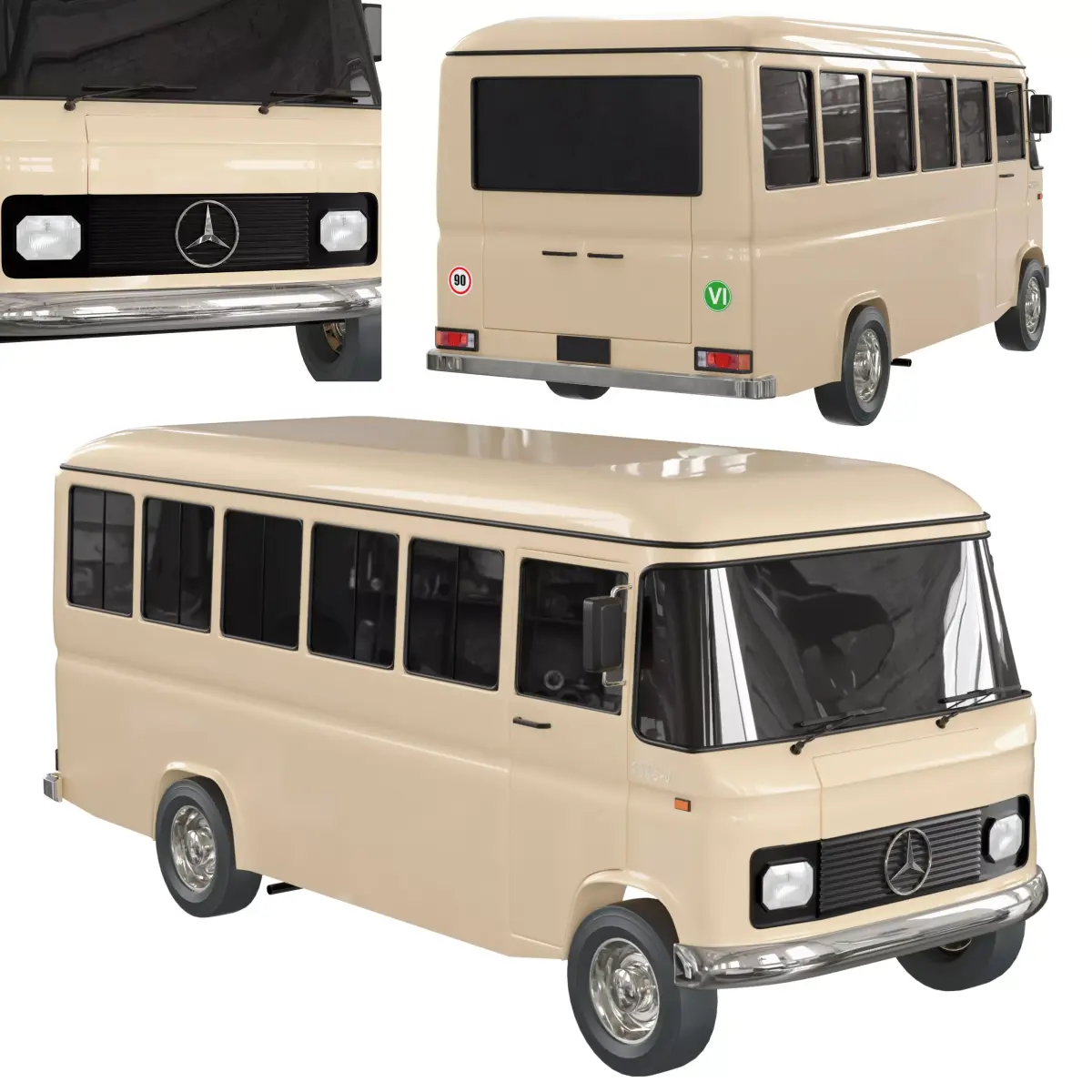 mini bus 608 C-V 3D model