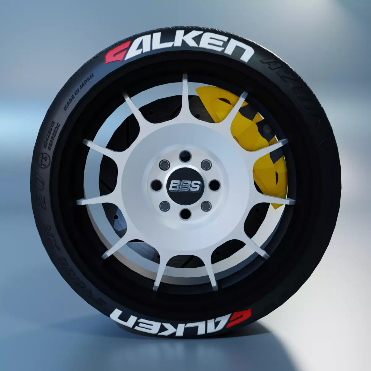 BBS RS11 Wheel Low-poly 3D model