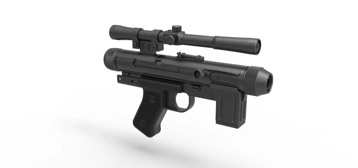 Death trooper Light Repeating Blaster pistol SE-14R 3D model