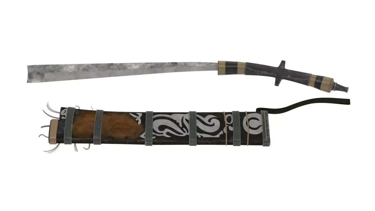 Pandat Sword Low-poly 3D model