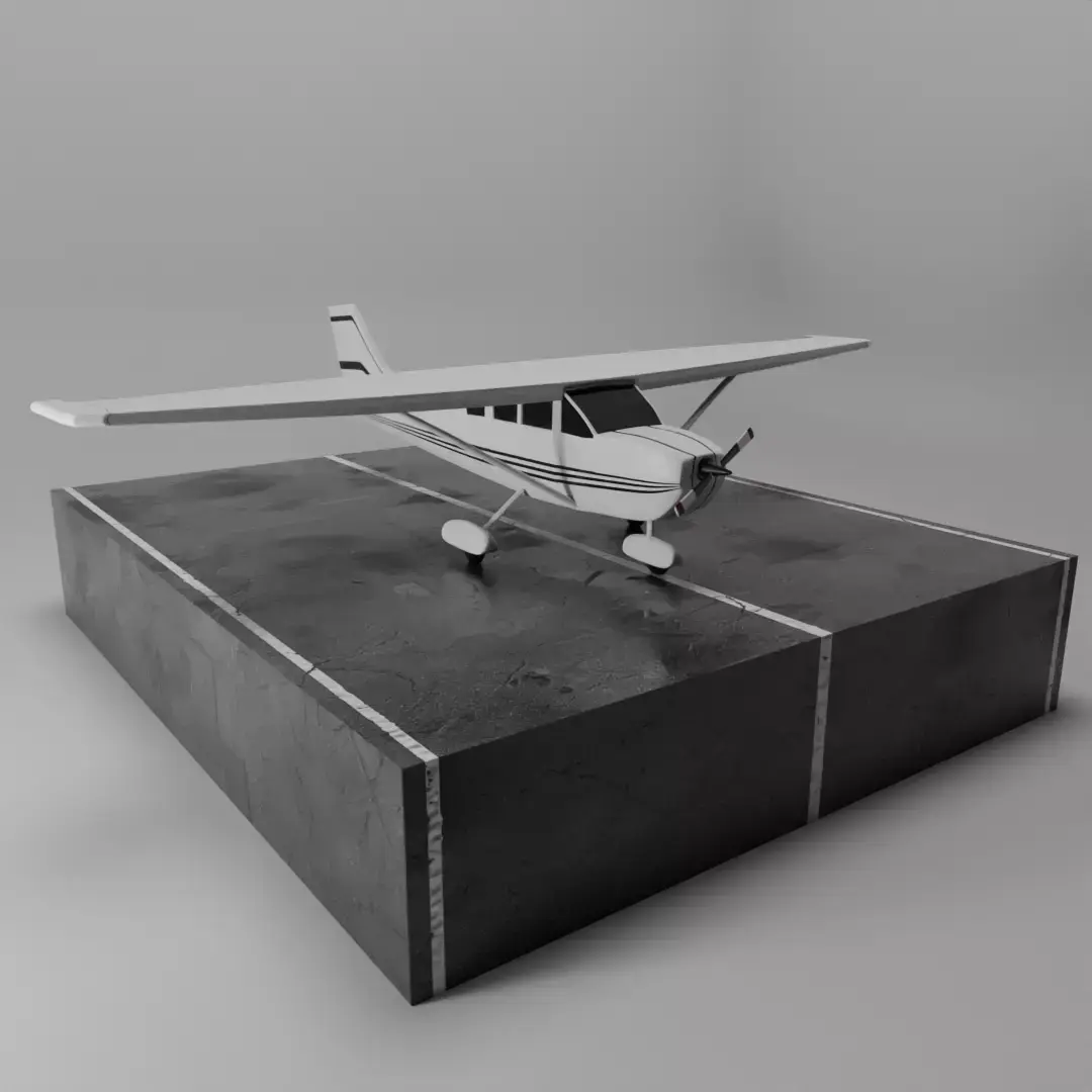Cessna 172 Skyhawk 3D model buy
