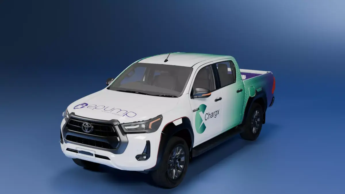 chargX hilux powered by epump Free 3D model