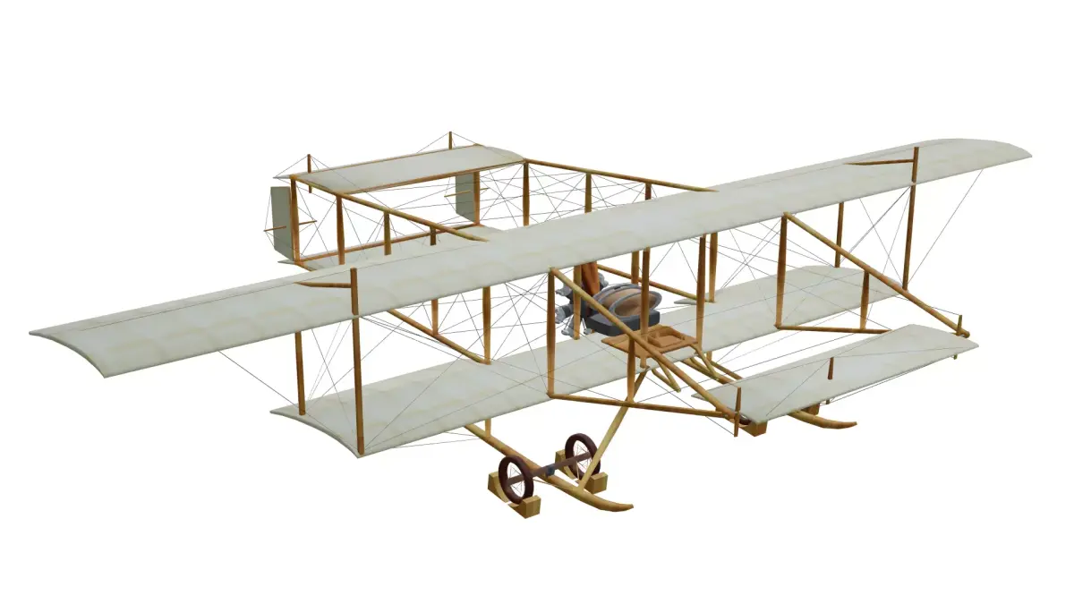 Farman IV HF Low-poly 3D model