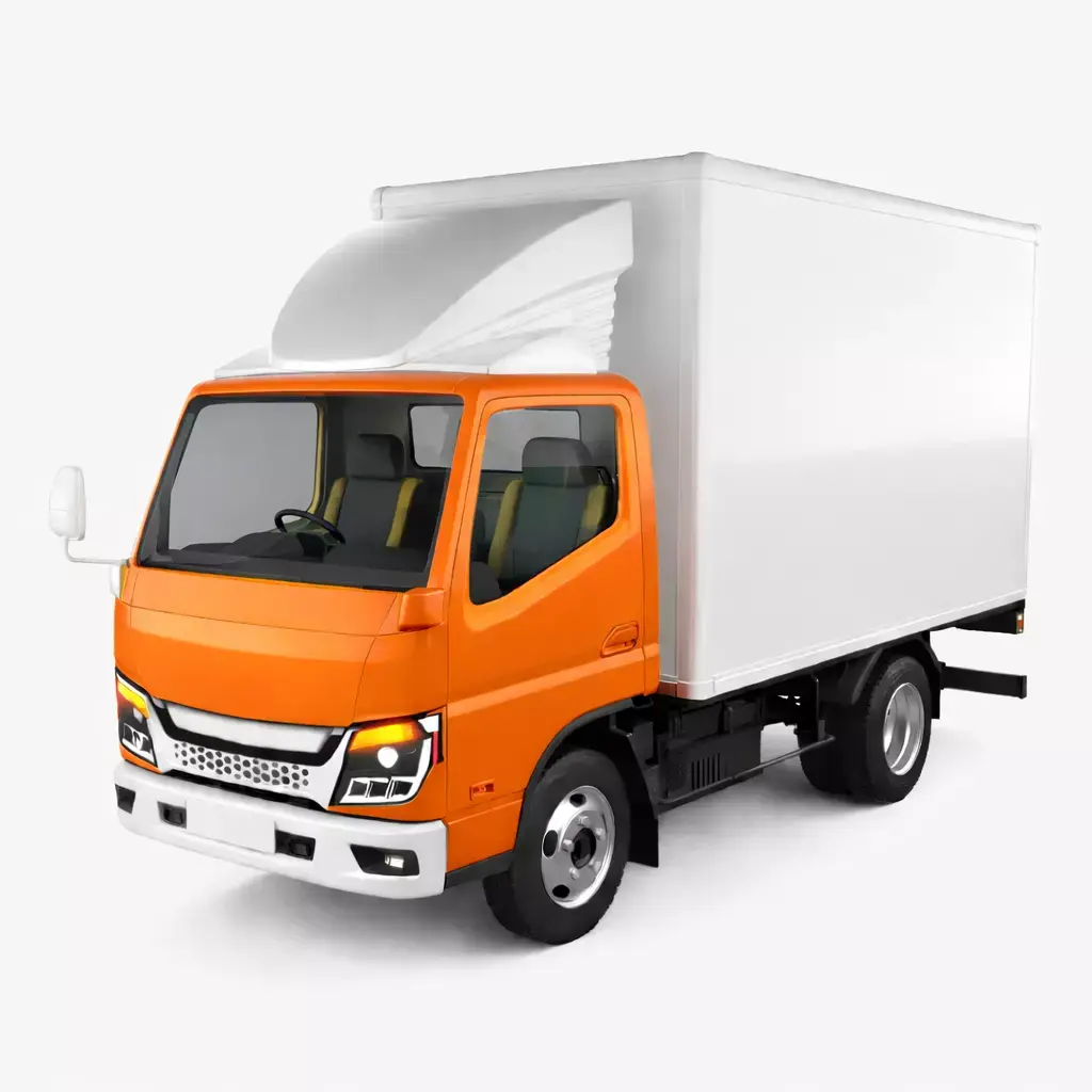 Generic Mini Box Truck Compact Urban Cargo Vehicle 04 3D model