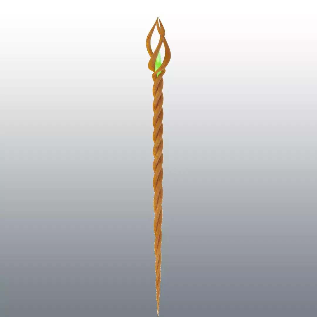 Root Staff Low-poly 3D model