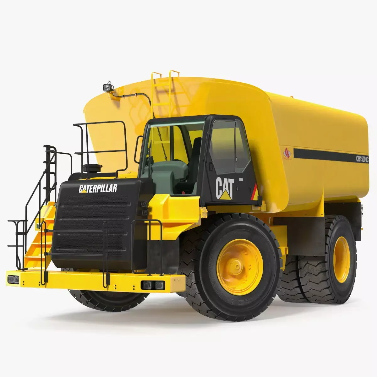 Water Truck CAT 775 Rigged 3D model